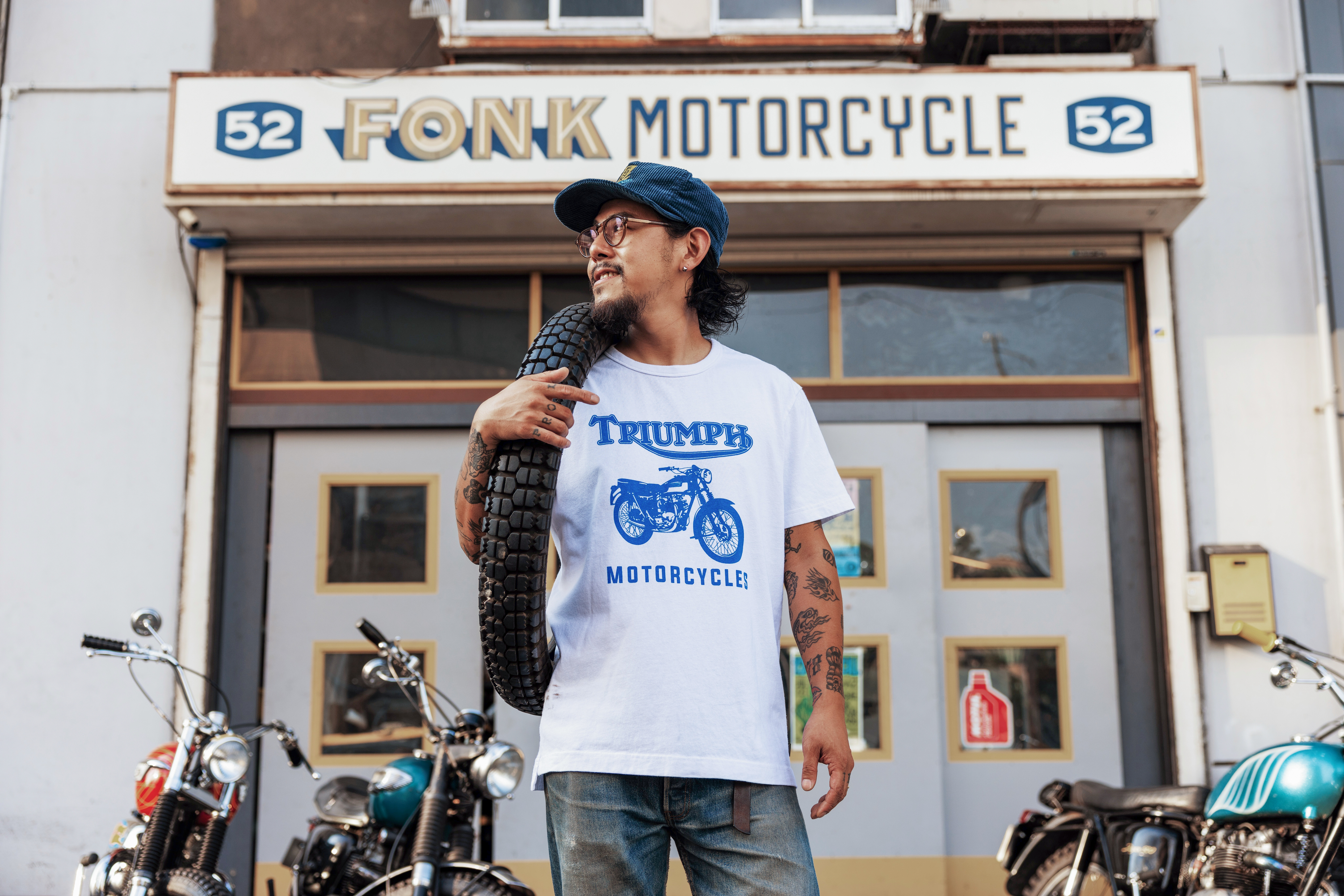 T-Shirts - Man wearing the TR6 Logo Tee